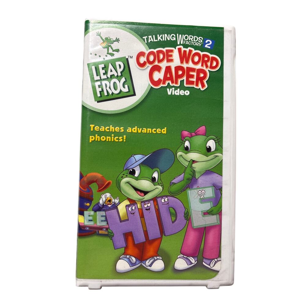 Leapfrog Code Word Caper video VHS tape teaching phonics WB 2004 Warner home